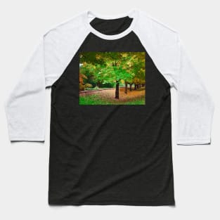 The Trees Line The Track Baseball T-Shirt
